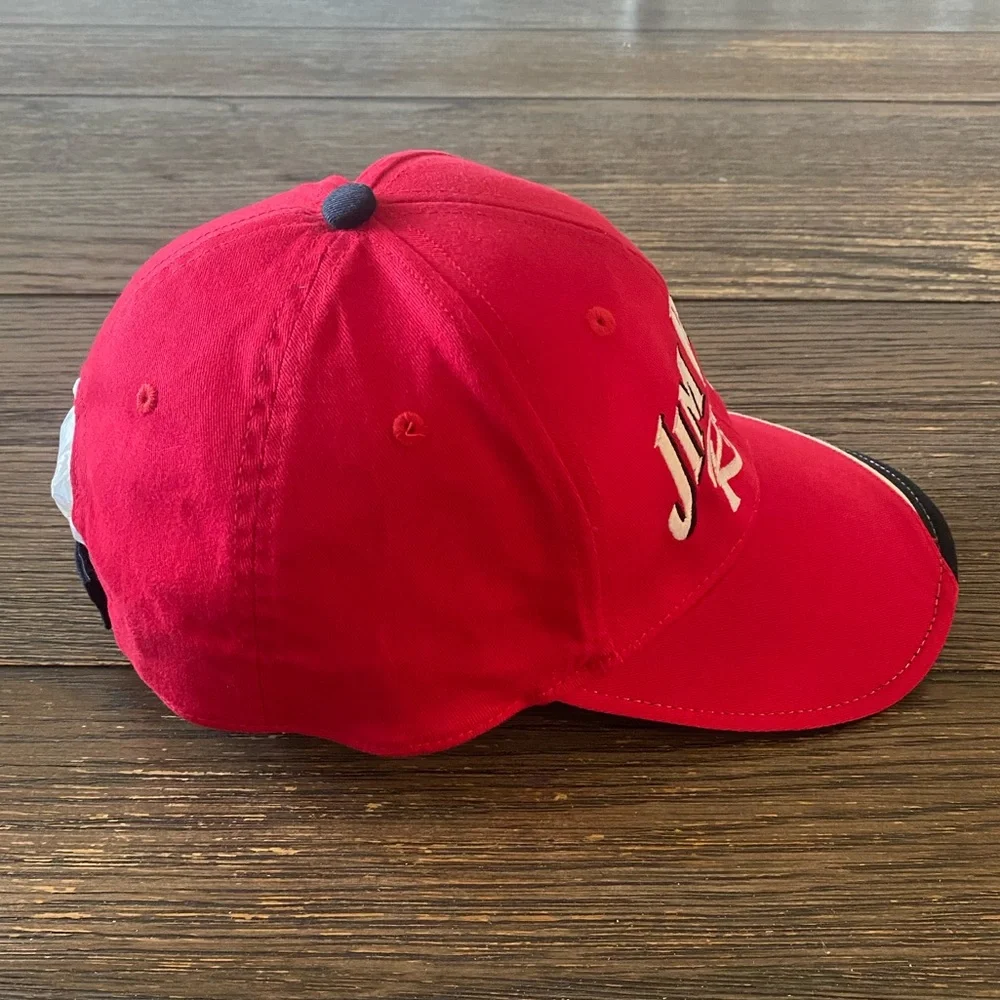 Jim Beam Racing Hat Cap Adjustable Red Black One Size Robby Gordon NASCAR